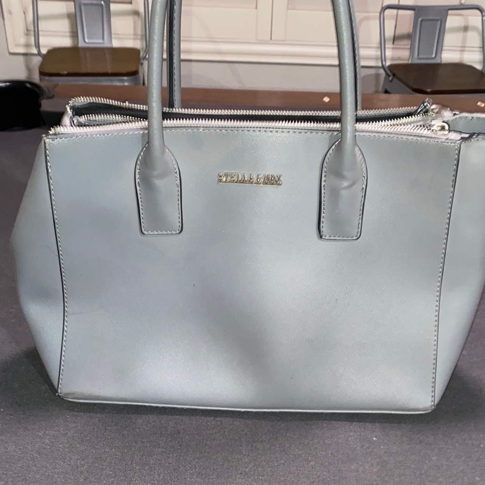 Steve Madden Elegant Gray Satchel